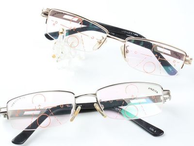 青少年眼鏡框多焦點半框學生漸進眼鏡架 1318 53-18-135 產品介紹